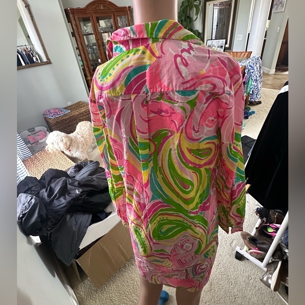 Lilly Pulitzer Captiva Tunic in All Nighter size sm. - Picture 5 of 7